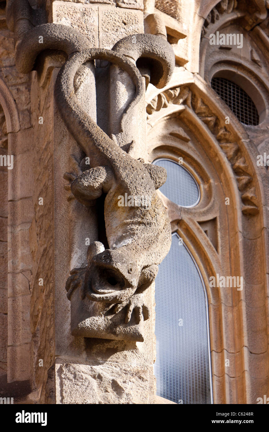 La Kirche Sagrada Familia, Gaudi Architektur, Barcelona-Catalunya. Spanien-Europa Stockfoto
