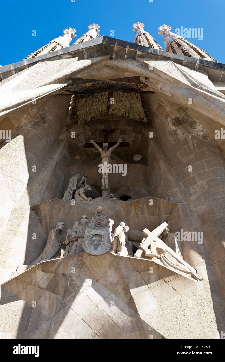 La Kirche Sagrada Familia, Gaudi Architektur, Barcelona-Catalunya. Spanien-Europa Stockfoto