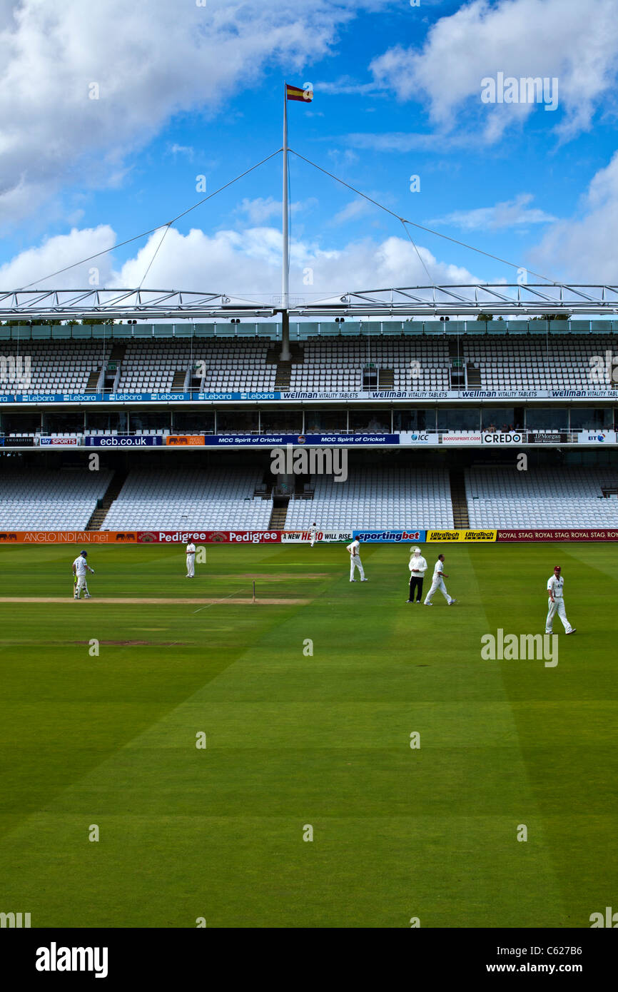 Tribüne im Lords Cricket Ground Stockfoto