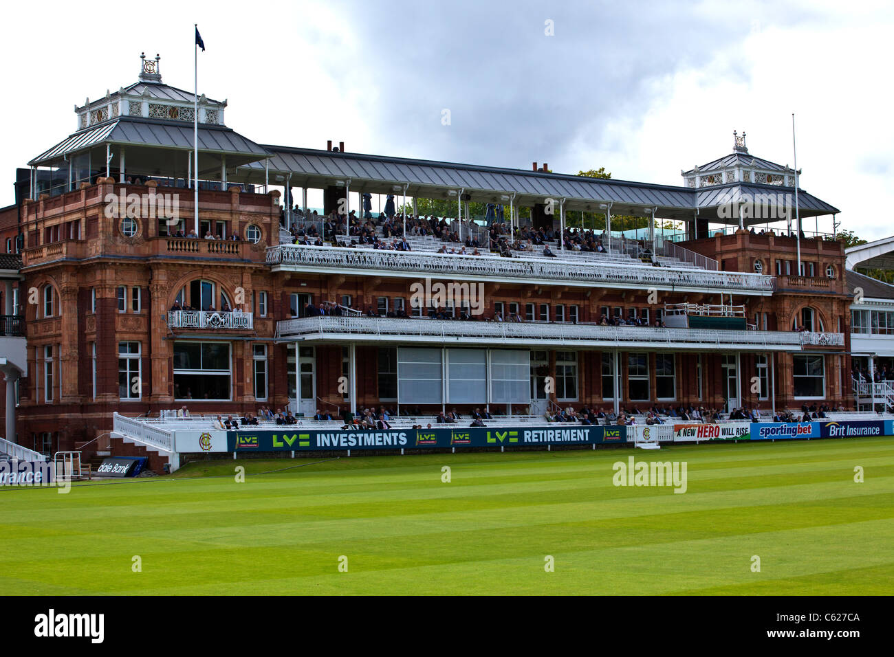 Legendären und weltweit berühmten Pavillon an Lords Cricket Ground Stockfoto