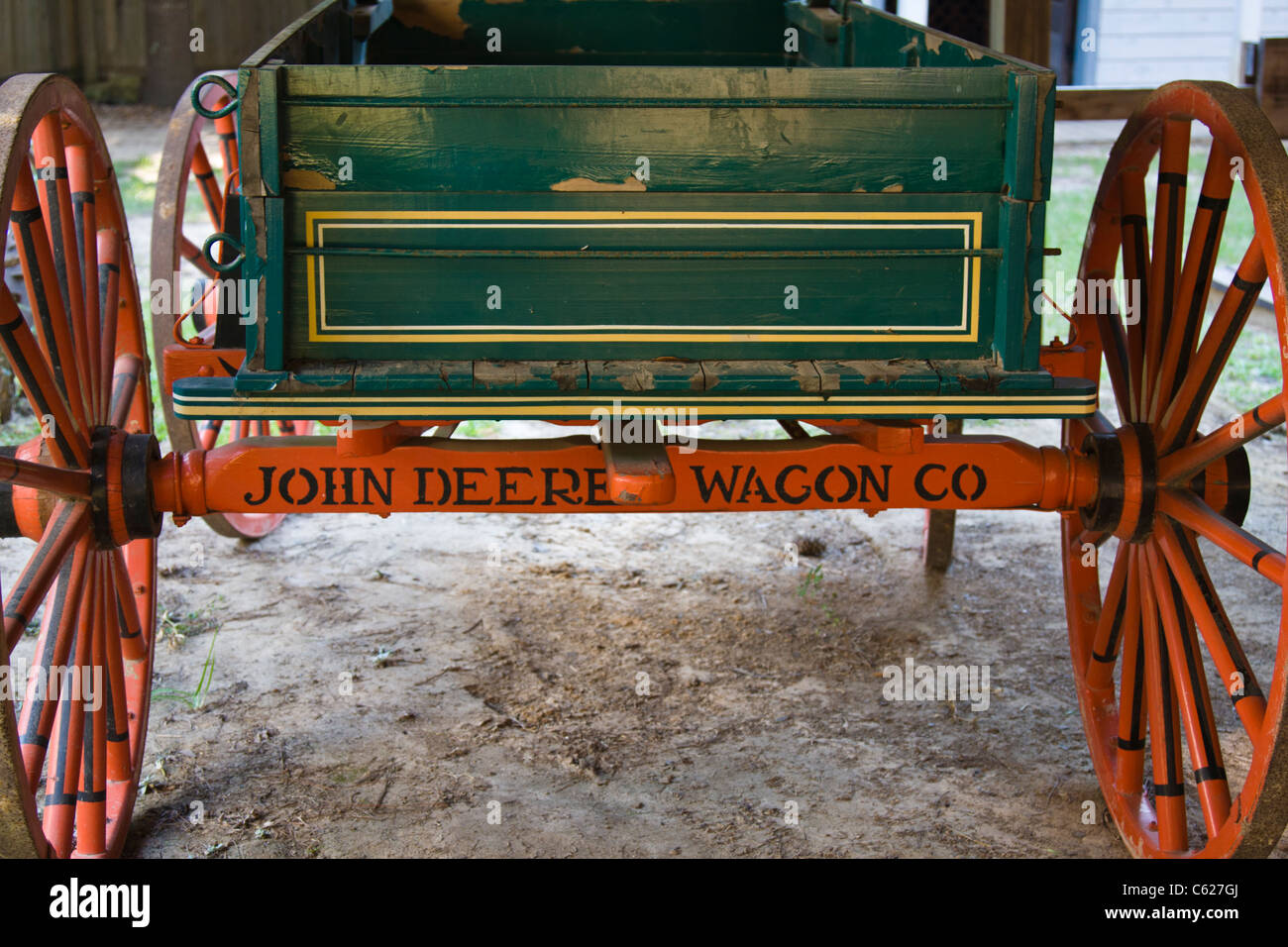 Alte Wagen im Heritage Village im Osten von Texas Stockfoto