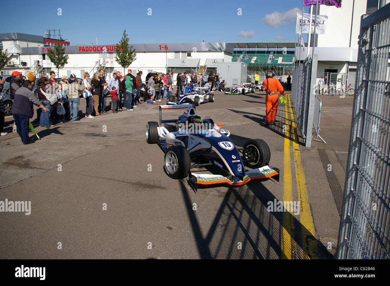 Französischer Rennfahrer der Formel Renault 1.6 L, gerade Maxime Raphoz, sein Rennen während der World Series by Renault Stockfoto