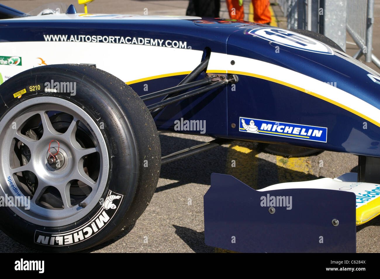 Französischer Rennfahrer der Formel Renault 1.6 L, gerade Valentin Simonet, sein Rennen während der World Series by Renault Stockfoto