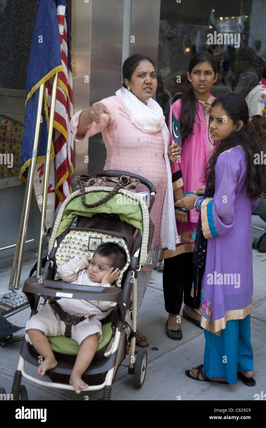 2011: pakistanische Independence Day Parade, New York Madison Ave. Stockfoto