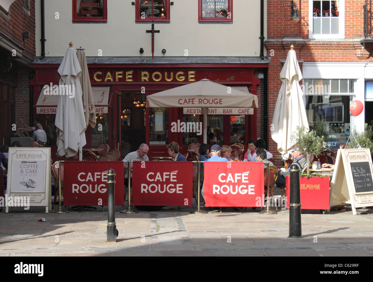 Cafe Rouge langer Markt Canterbury Stockfoto