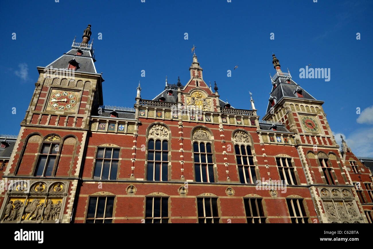 Amsterdam Centraal Station Stockfoto