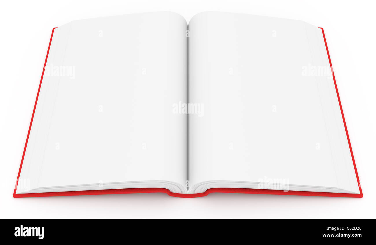 Offenes Buch Stockfoto