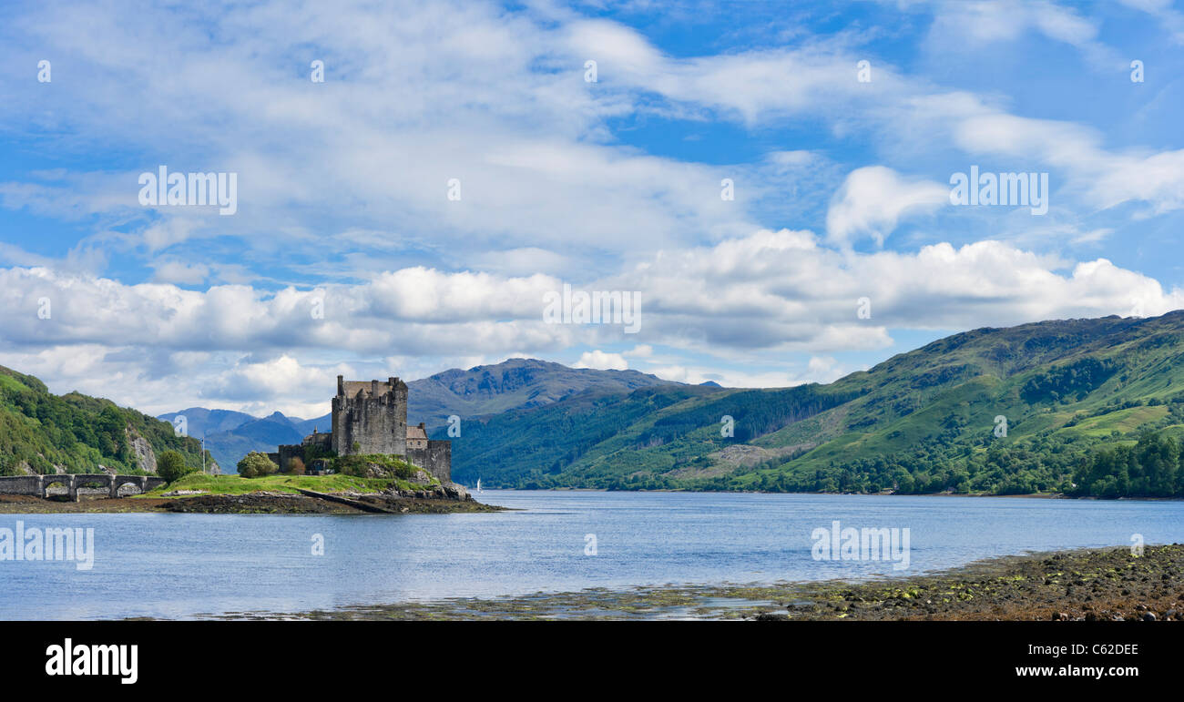 Eilean Donan Castle, Loch Duich, Highland, Schottland, Großbritannien. Schottische Landschaft / Landschaften / Schlösser Stockfoto