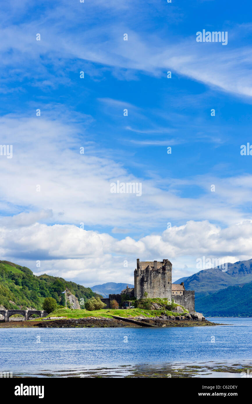 Eilean Donan Castle, Loch Duich, Highland, Schottland, Großbritannien. Schottische Landschaft / Landschaften / Schlösser Stockfoto
