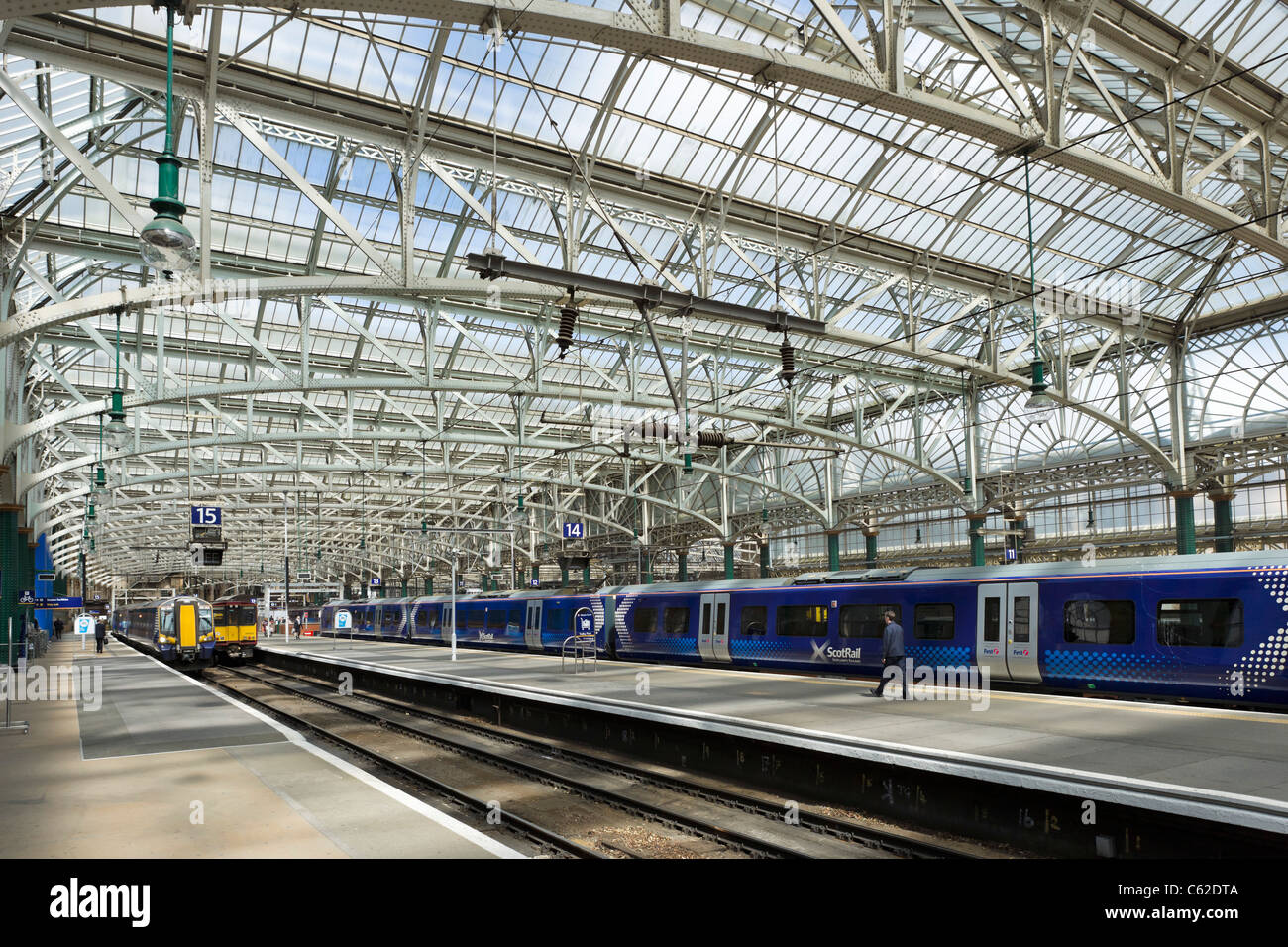 Glasgow Central Station, Glasgow, Schottland, Vereinigtes Königreich Stockfoto