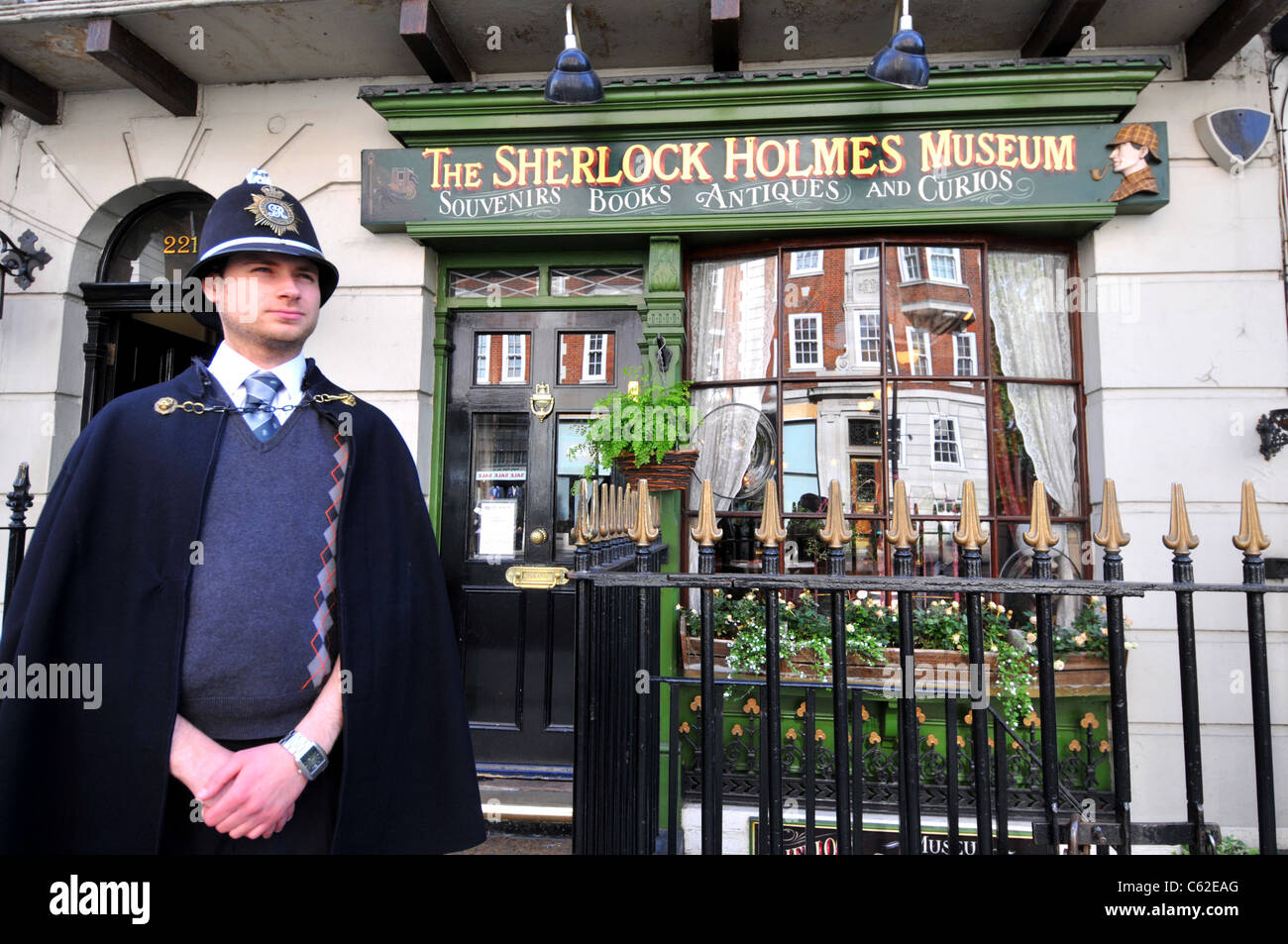 Sherlock Holmes Museum, Baker Street, London, England, UK Stockfoto