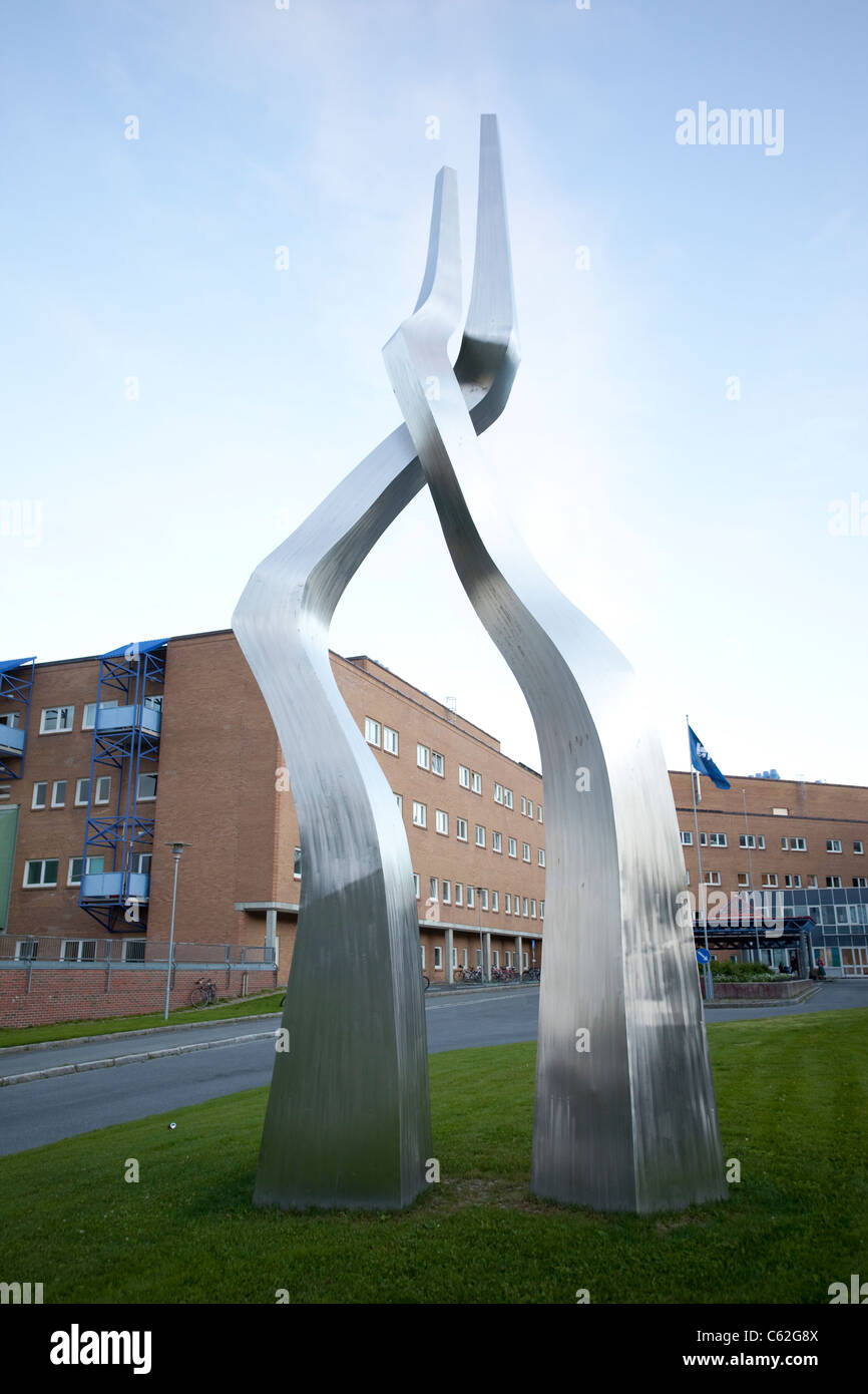 Universität Krankenhaus von Tromso University Hospital von Nord-Norwegen Tromsø, Norwegen. Foto: Jeff Gilbert Stockfoto