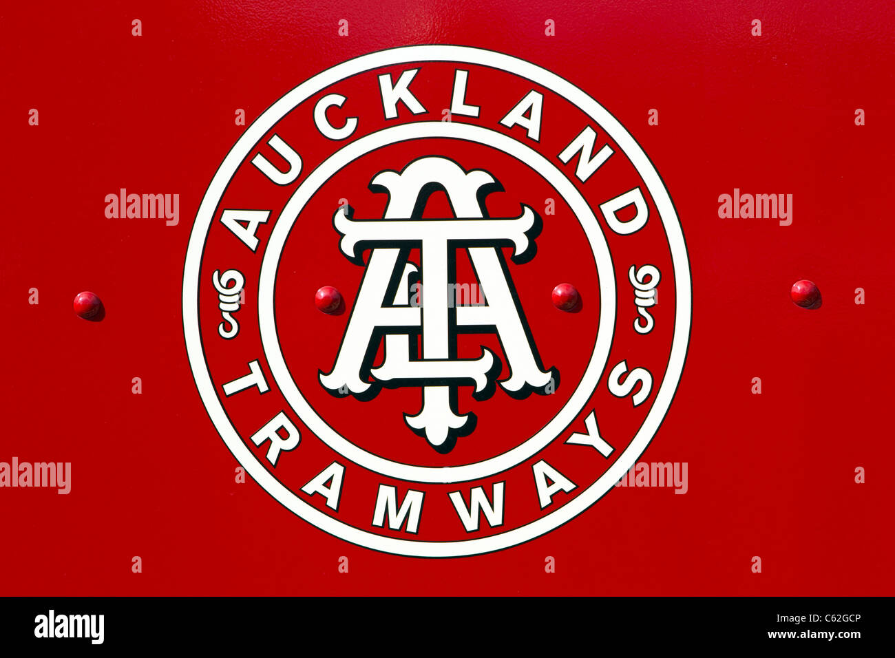 Straßenbahn-Schild, Wynyard Quarter, Auckland, New Zealand, Mittwoch, 10. August 2011. Stockfoto