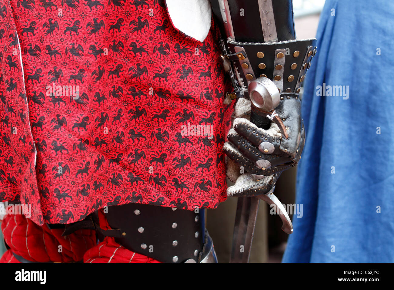 Details der historischen Kostüm. Stockfoto