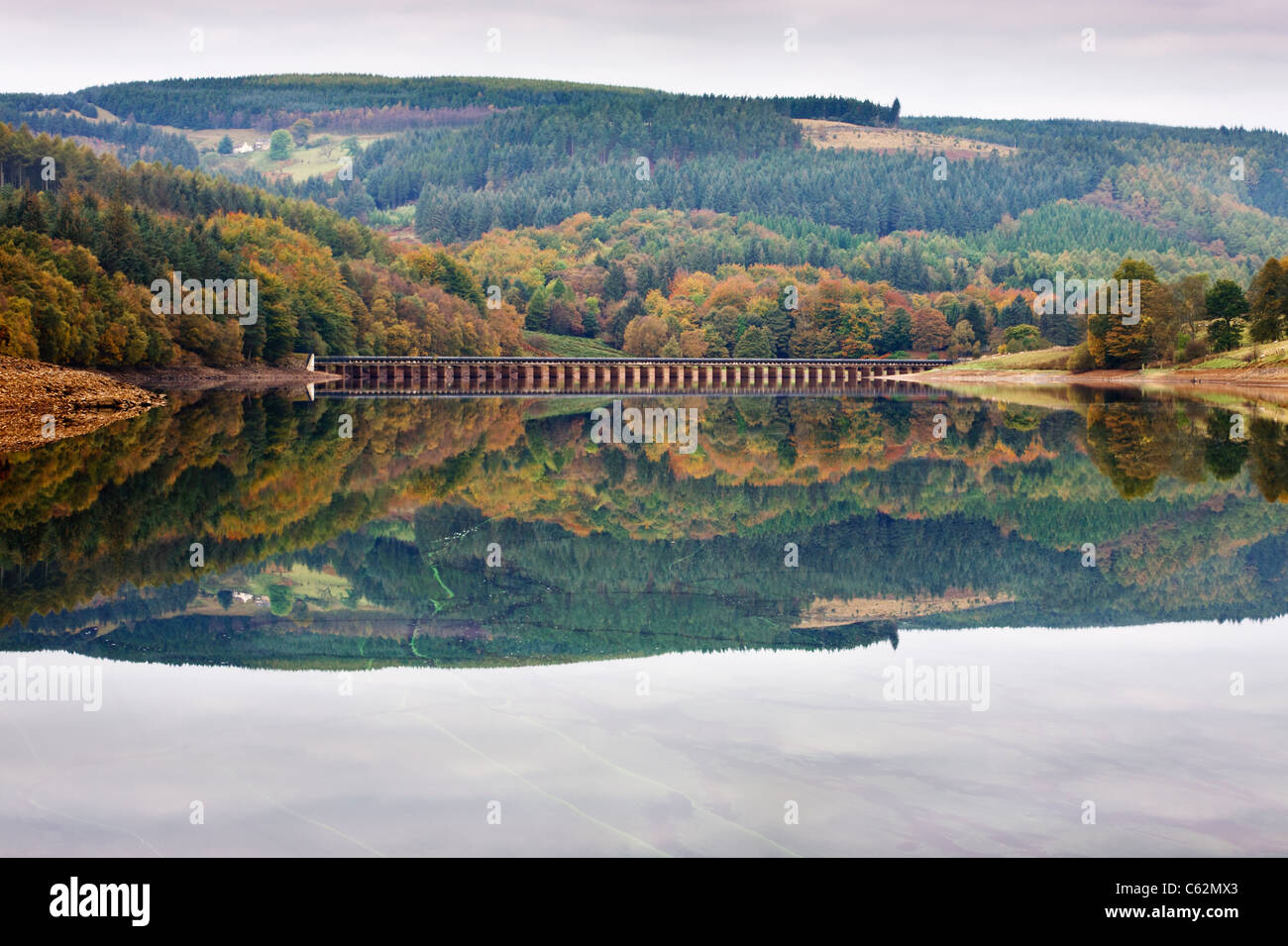 Ladybower Vorratsbehälter, Derbyshire, England Stockfoto