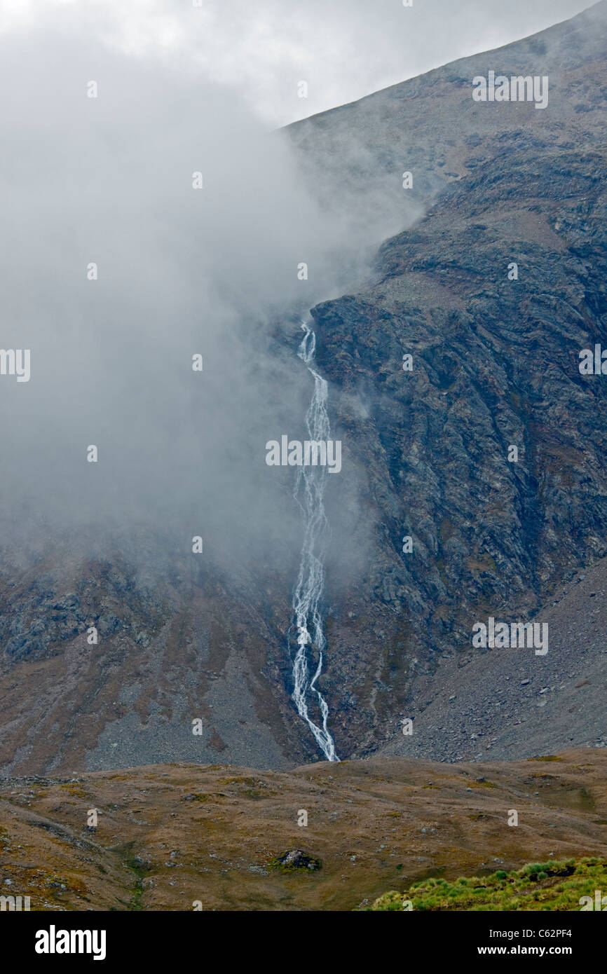 Wasserfall bei Godthul, Süd-Georgien Stockfoto