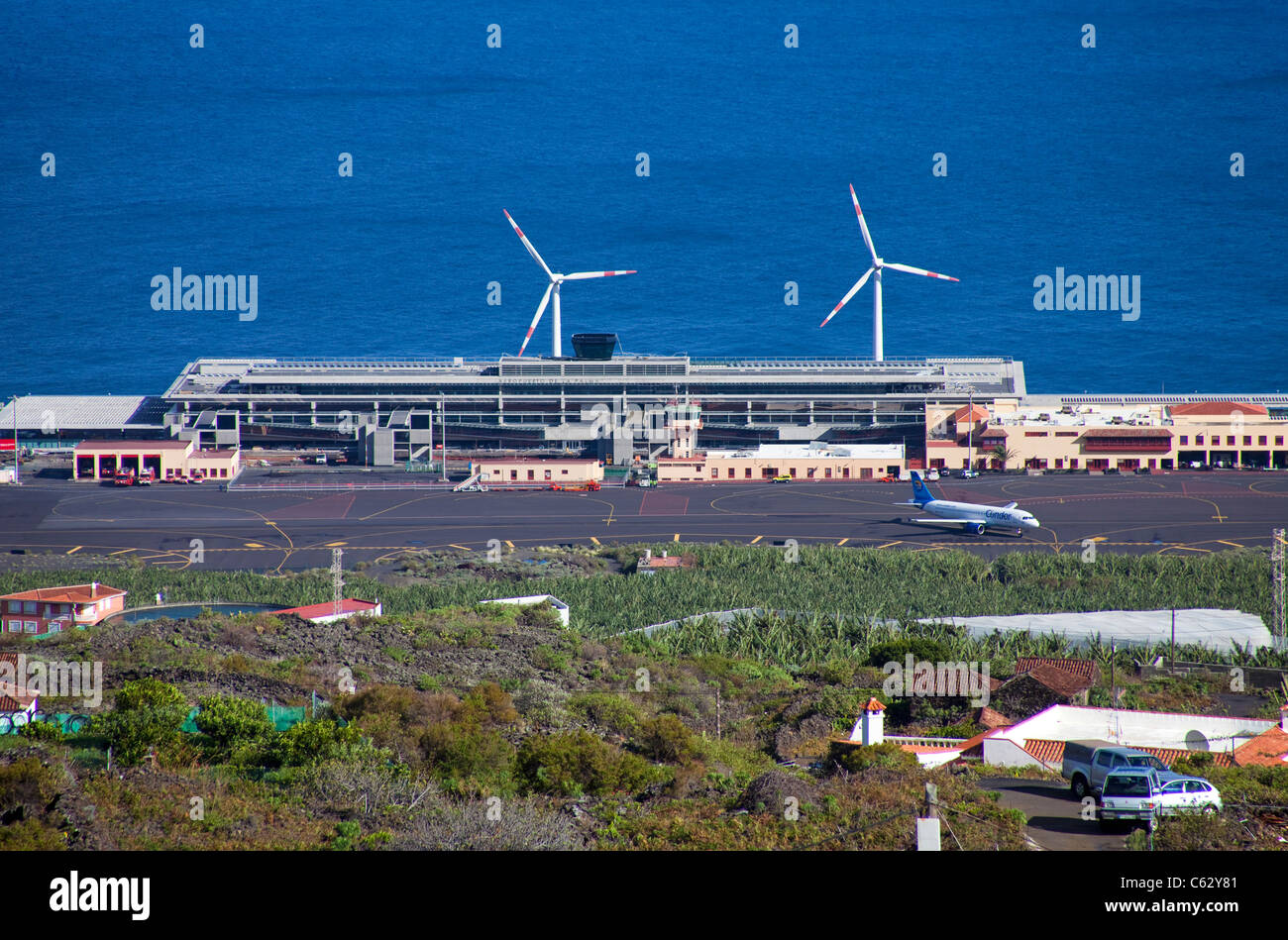 Flughafen La Palma, Kanarische Inseln, Spanien, Europa Stockfoto