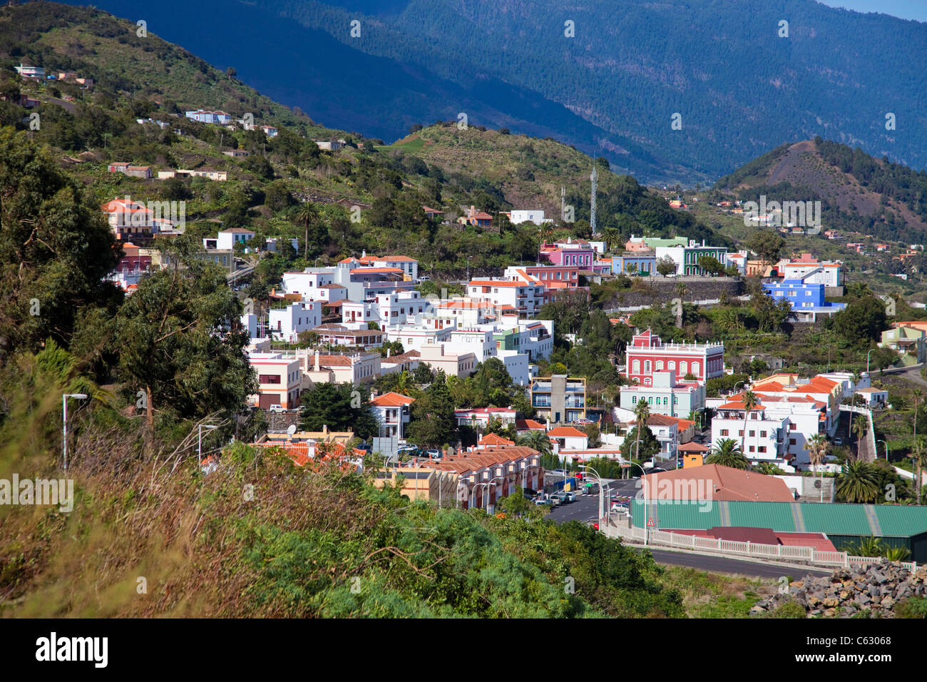 Typischen kleinen Dorf, Mazo, La Palma, Spanien, Kanarische Inseln, Spanien, Europa Stockfoto