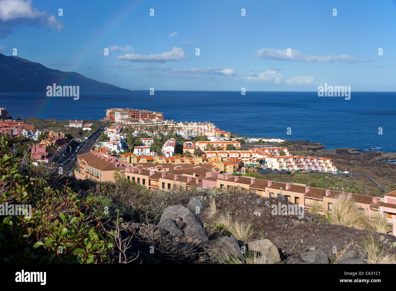 Los Cancajos, dem größten Bereich des Tourismus auf der Insel La Palma, Kanarische Inseln, Spanien, Europa Stockfoto