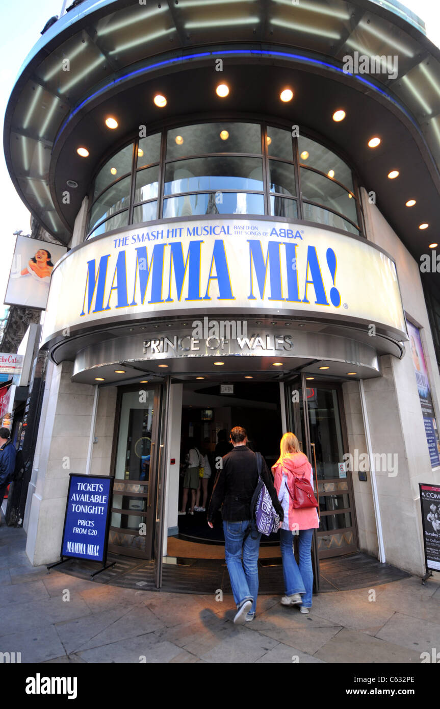 Prince Of Wales Theatre, Mamma Mia!, London, England, UK Stockfoto