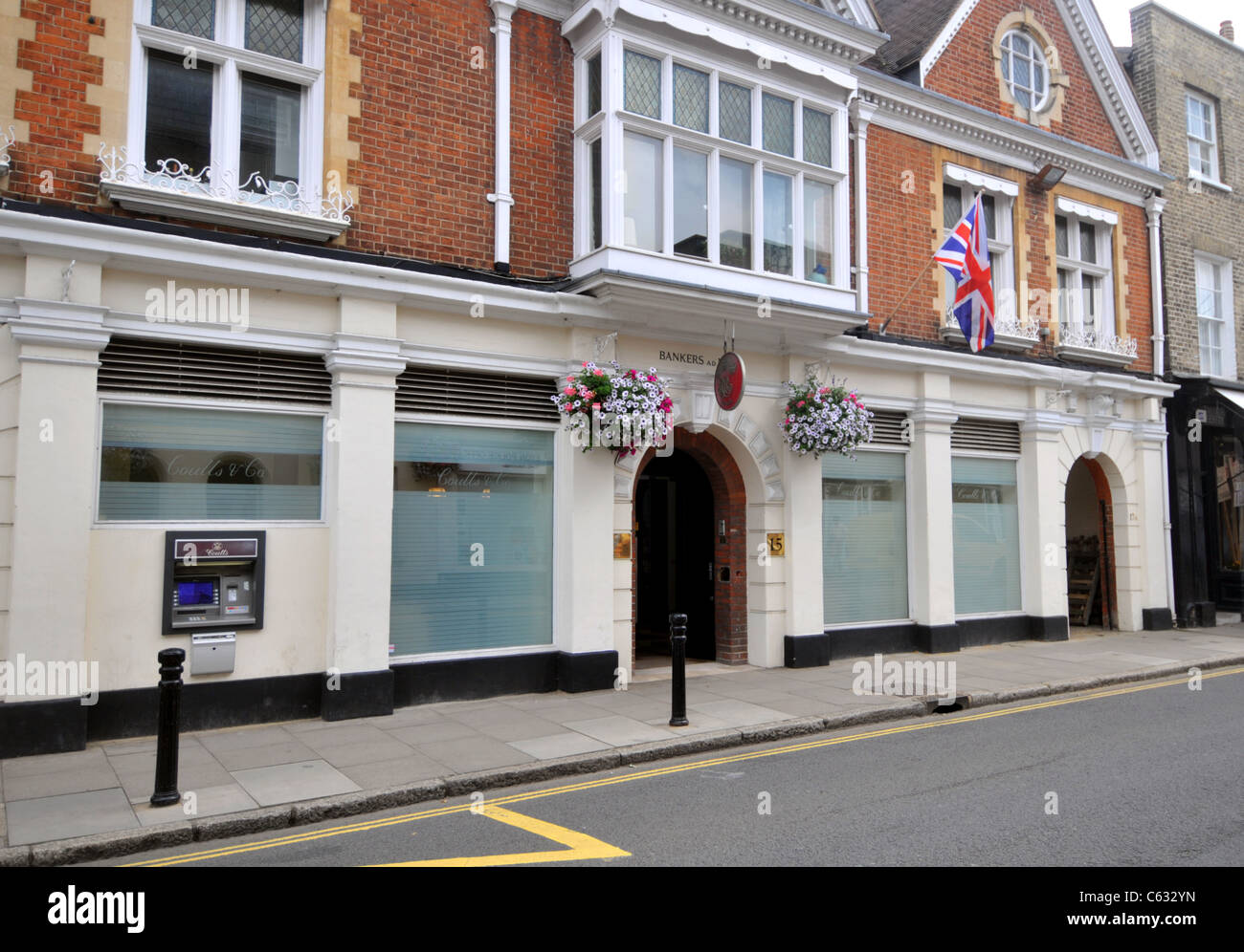 Coutts & Co, Privatbank, Eton, Windsor, Berkshire, England, UK Stockfoto