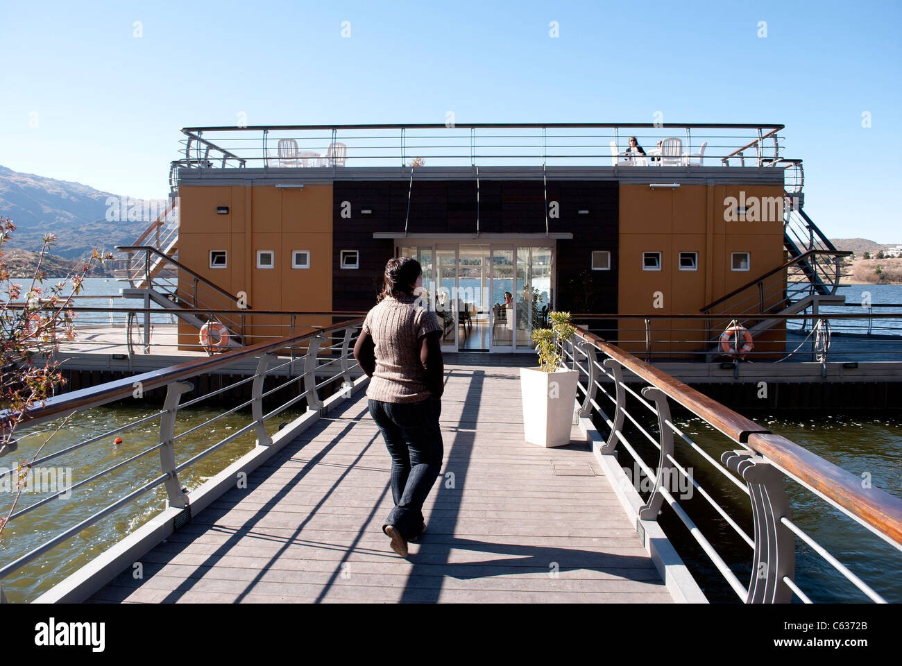 Süßwaren / floating bar in Potrero de Los Funes, San Luis, Argentinien Stockfoto