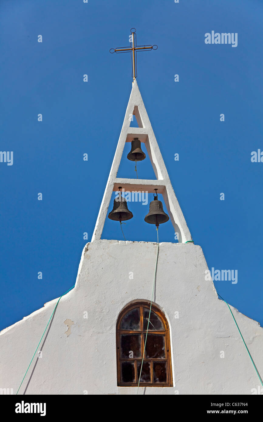 Kirchturm der Kirche in Las Tricias La Palma, Kanarische Inseln, Spanien, Europa Stockfoto