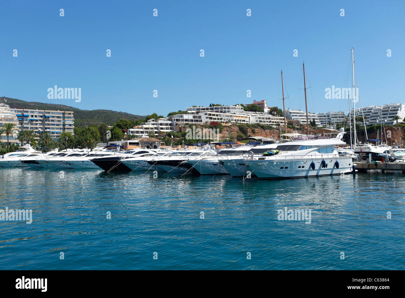 Puerto Portals auf Mallorca Stockfoto