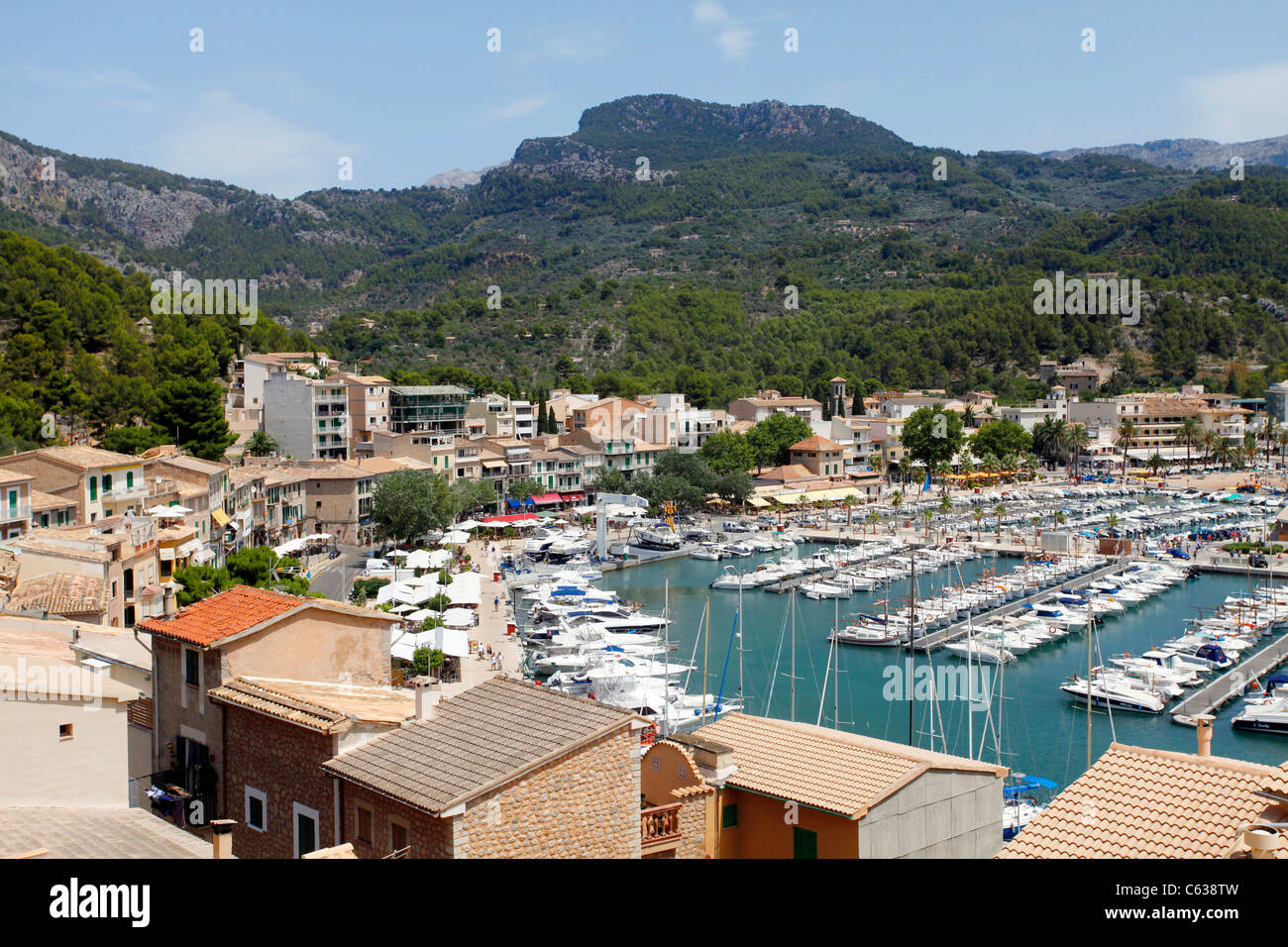 Puerto Soller auf Mallorca Stockfoto