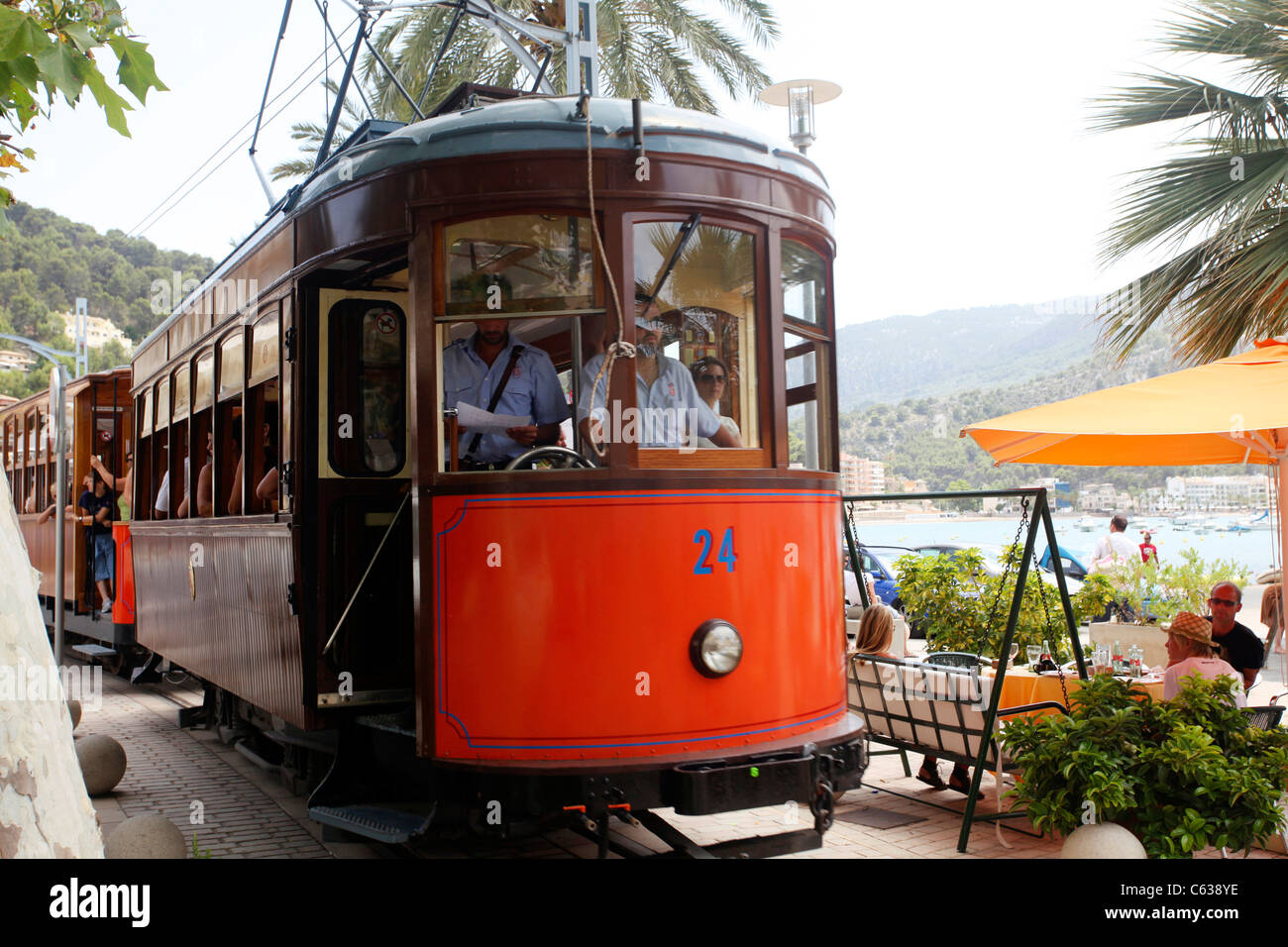 Straßenbahn Puerto Soller, Mallorca, Spanien Stockfoto