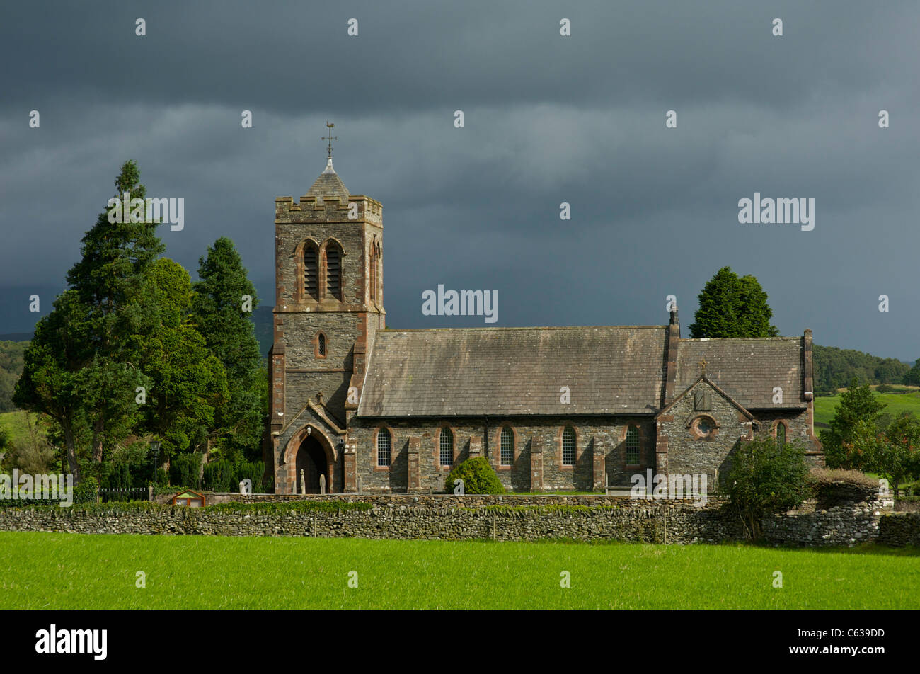 Lukas Kirche, Lowick, Nationalpark Lake District, Cumbria, England UK Stockfoto