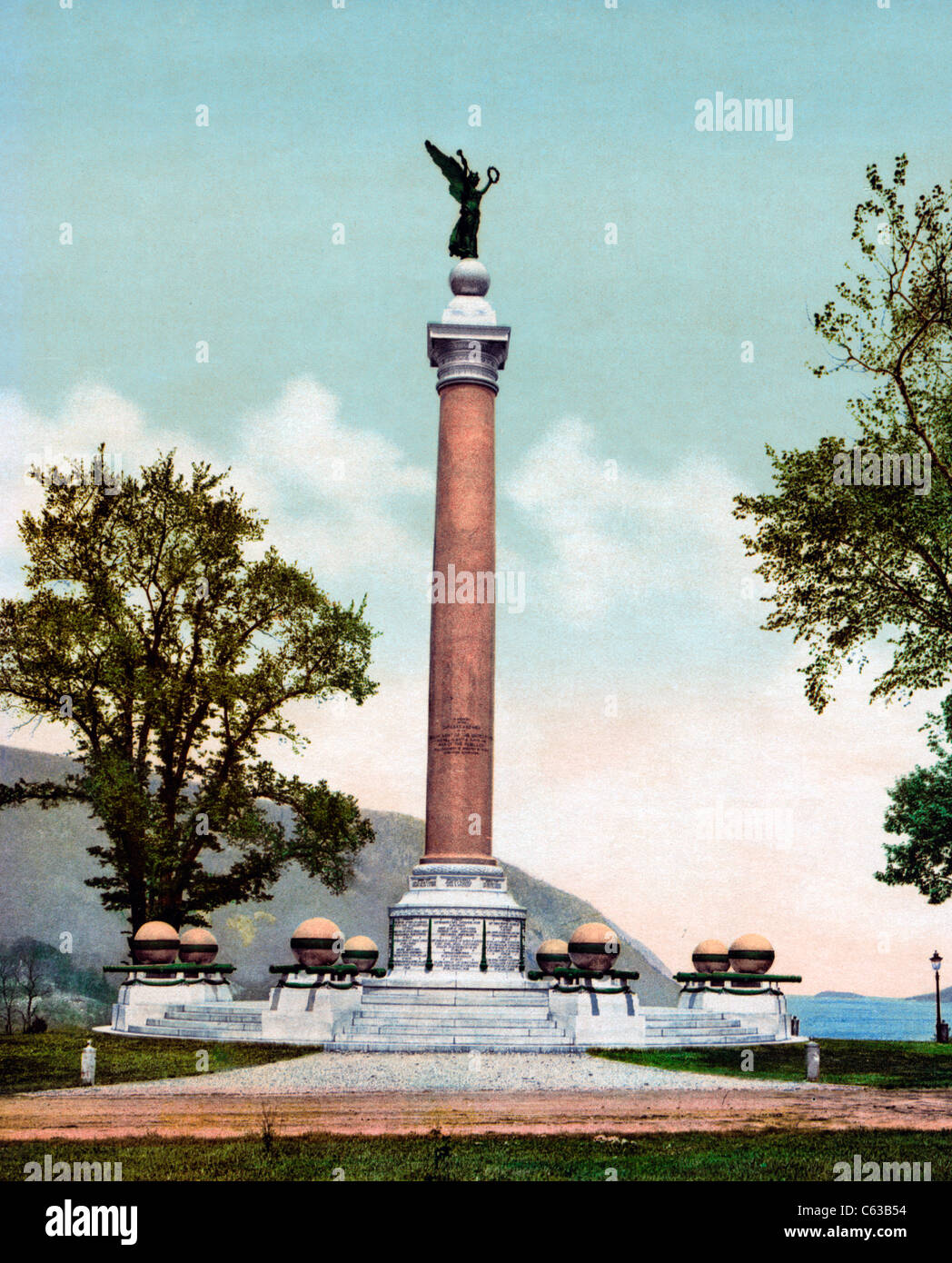 Schlacht-Denkmal, U.S. Military Academy, ca. 1901 Stockfoto