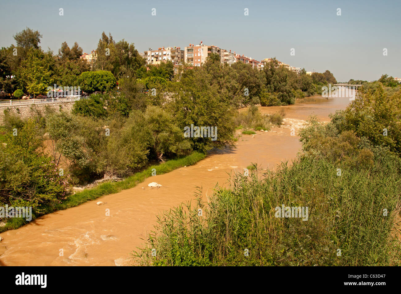 Silifke Stadt Süd Türkei türkische Fluss Stockfoto