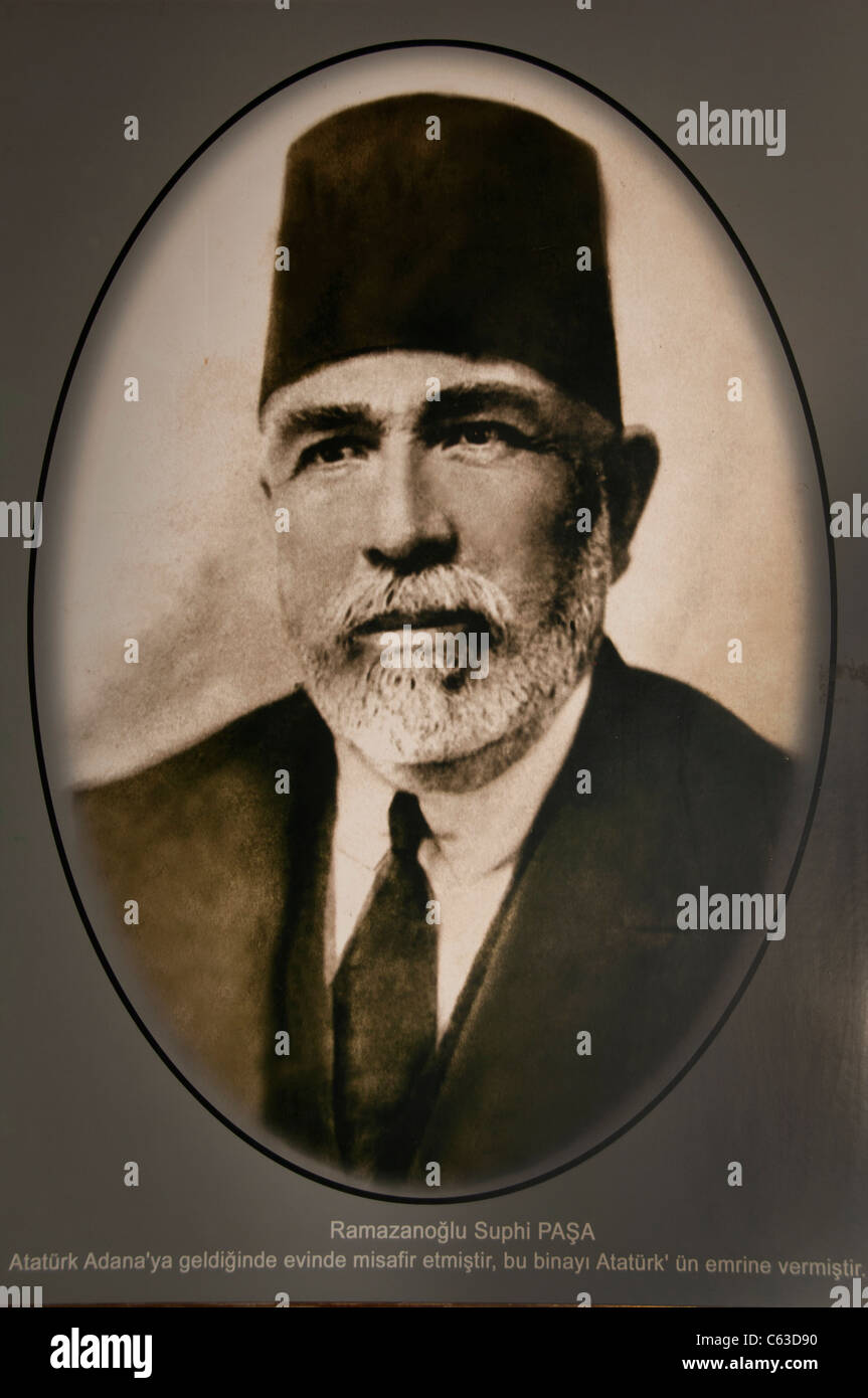 Ramazanoglu Suphi Pasa politischen Freund Diplomat Regierung Mustafa Kemal Atatürk Türkei Stockfoto