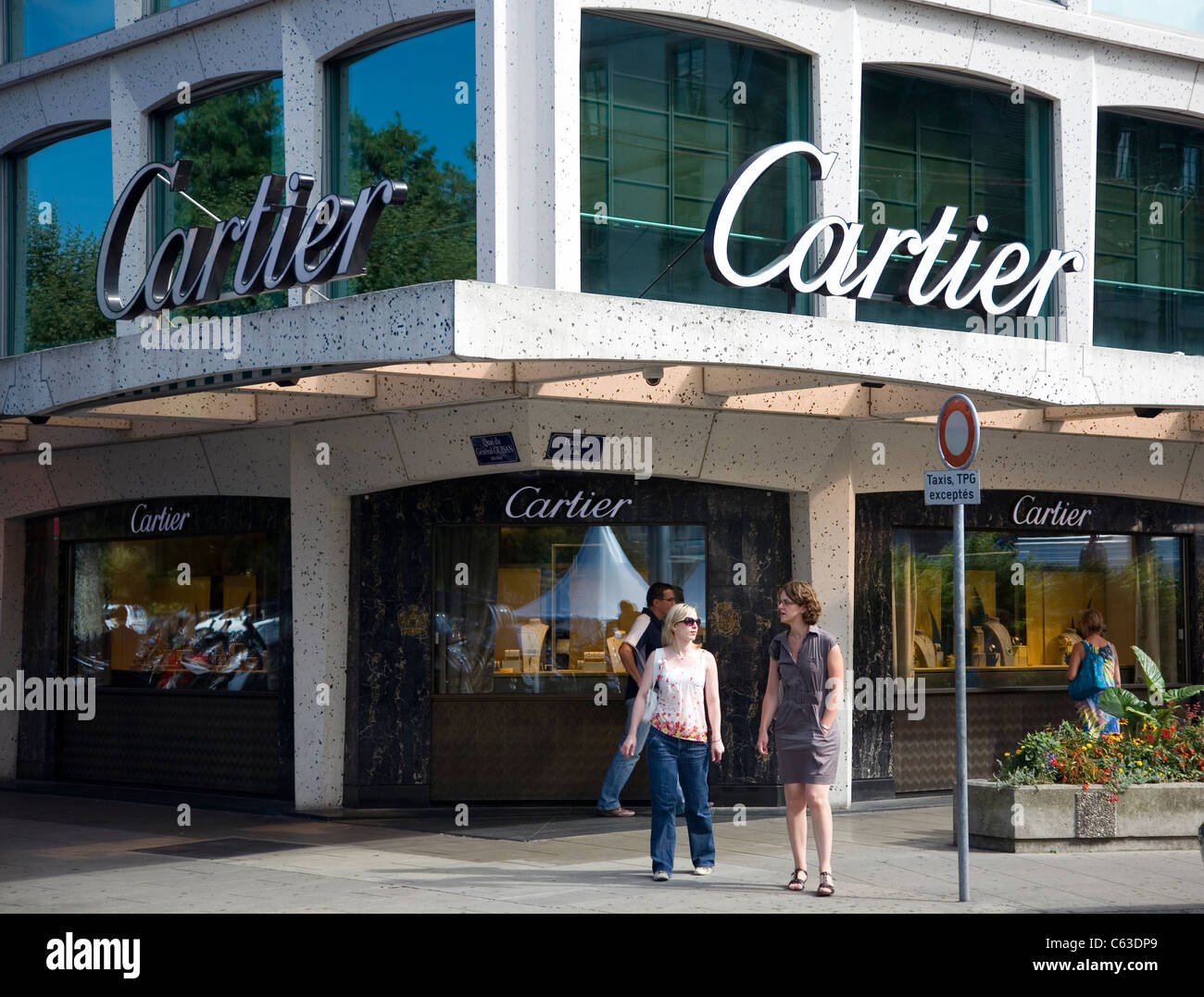 Cartier-Store in Genf Stockfoto