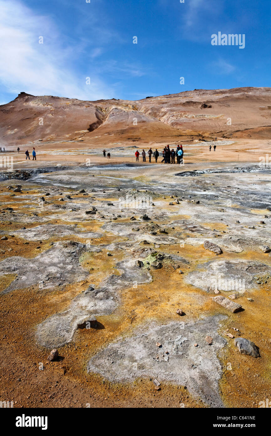 Landschaft am Hverir, Island Stockfoto