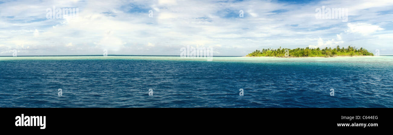 Insel-Panorama Stockfoto