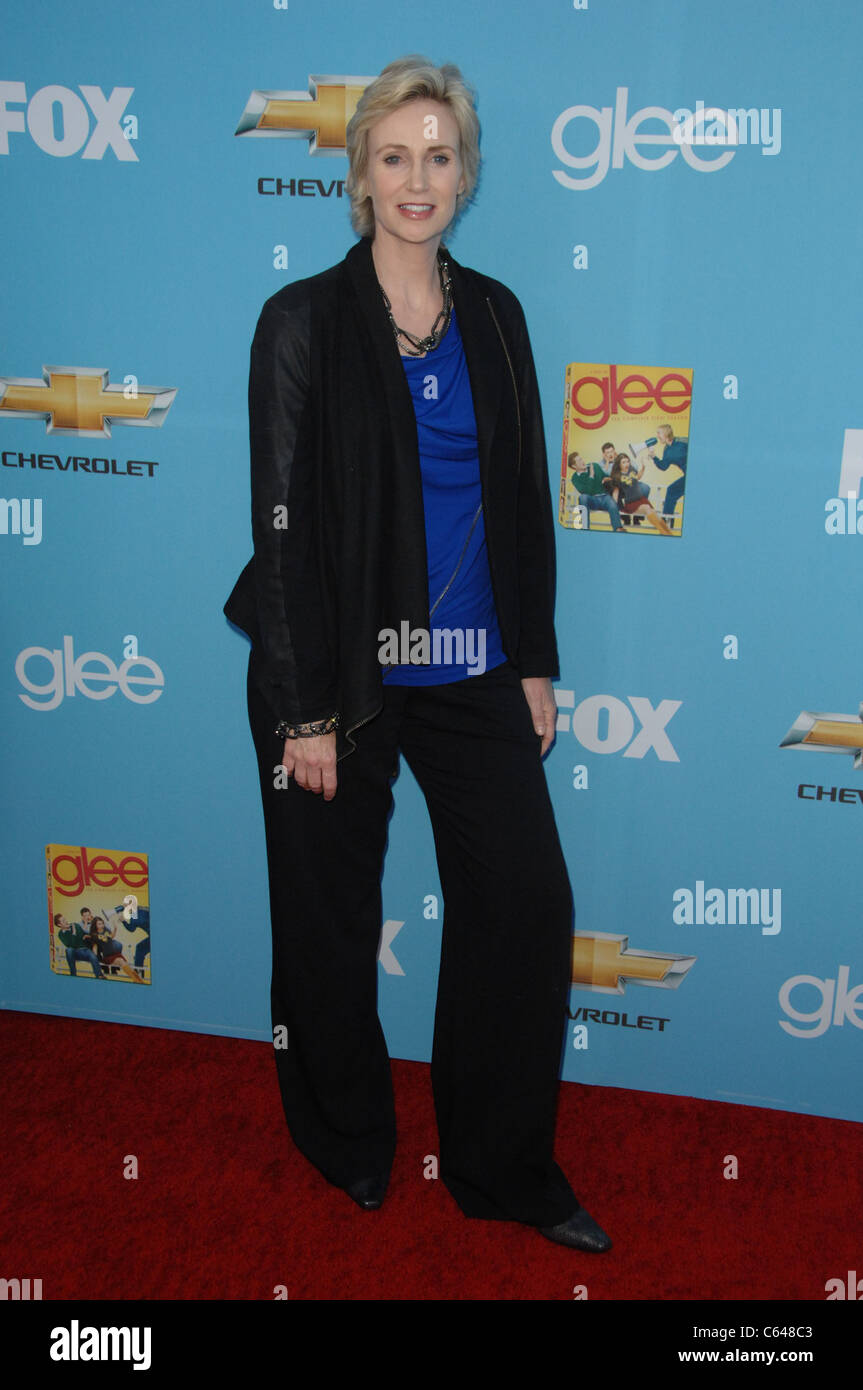 Jane Lynch im Ankunftsbereich für GLEE zweite Saison Premiere und Screening-Party, Paramount Studios, Los Angeles, CA 7. September 2010. Foto von: Dee Cercone/Everett Collection Stockfoto