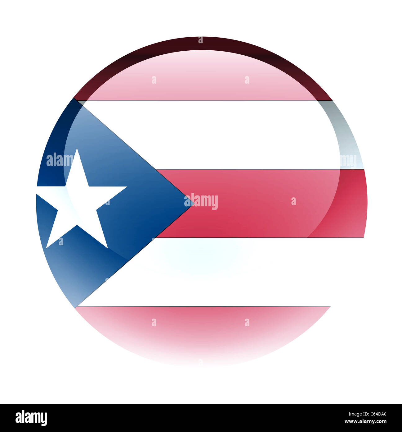Aqua Land Button Puerto Rico Stockfoto