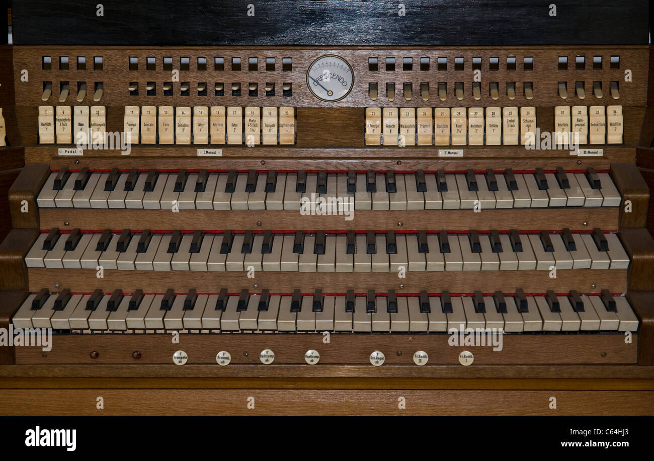 alte Orgel Stockfoto