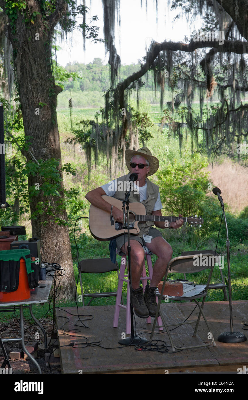 Kanapaha Spring Festival Gainesville Florida musikalischen Darbietung auf dem festival Stockfoto