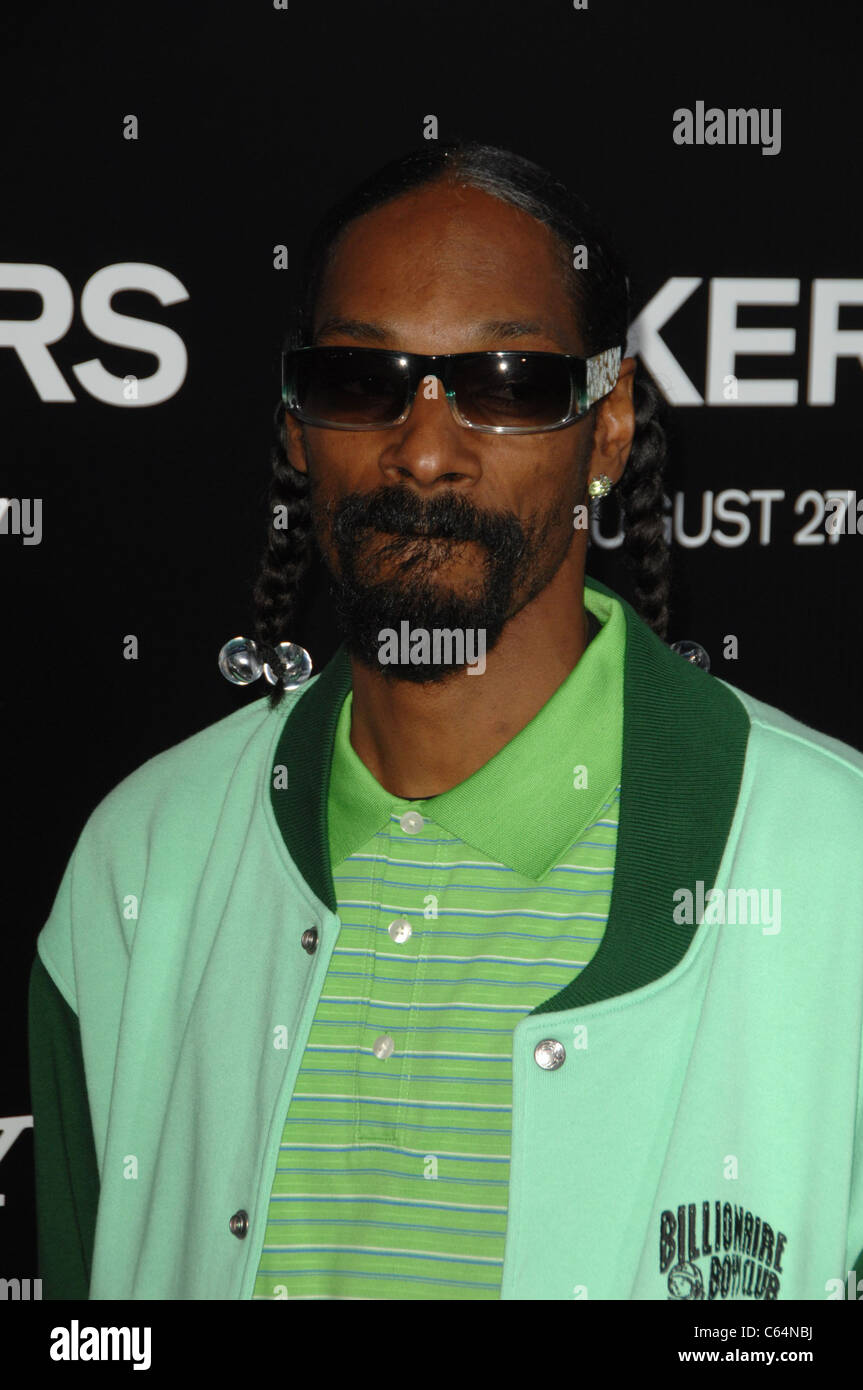 Snoop Dogg im Ankunftsbereich für Abnehmer Premiere, Arclight Cinerama Dome, Los Angeles, CA 4. August 2010. Foto von: Dee Cercone/Everett Collection Stockfoto