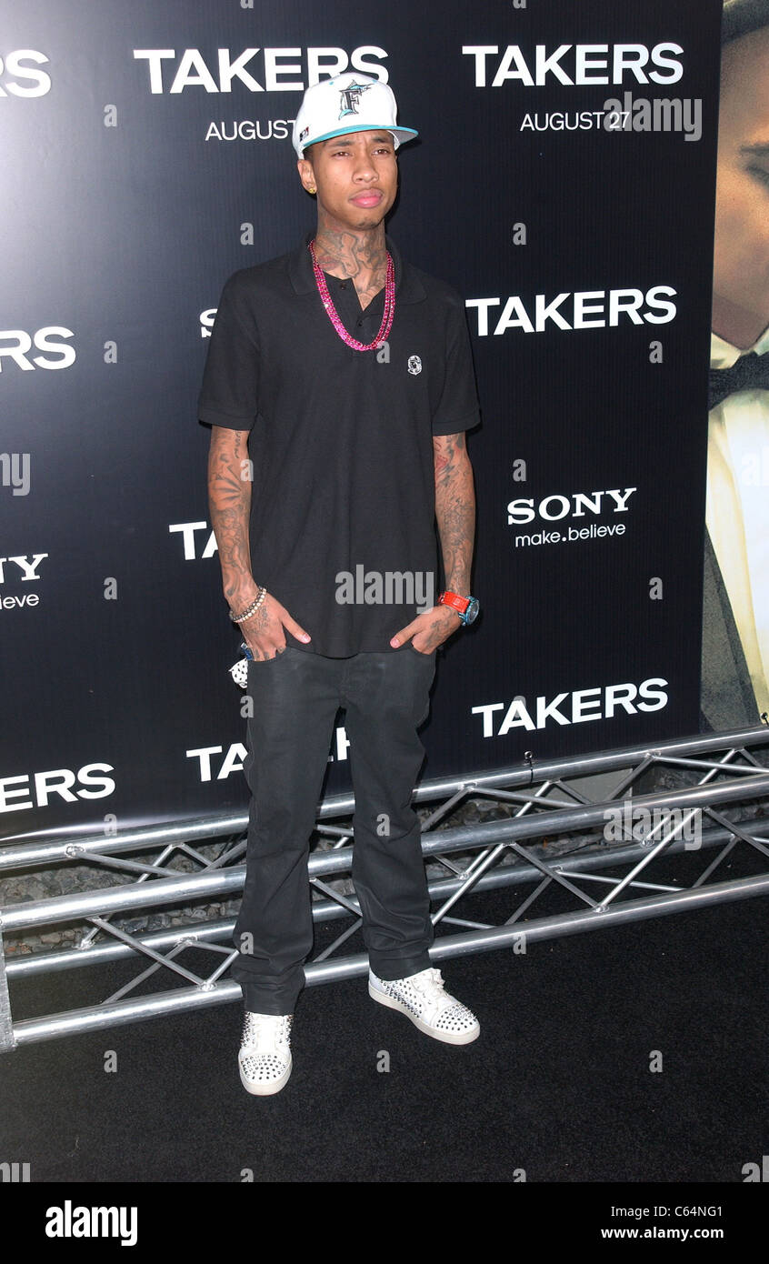 Tyga im Ankunftsbereich für Abnehmer Premiere, Arclight Cinema Dome, Los Angeles, CA 4. August 2010. Foto von: Tony Gonzalez/Everett Collection Stockfoto