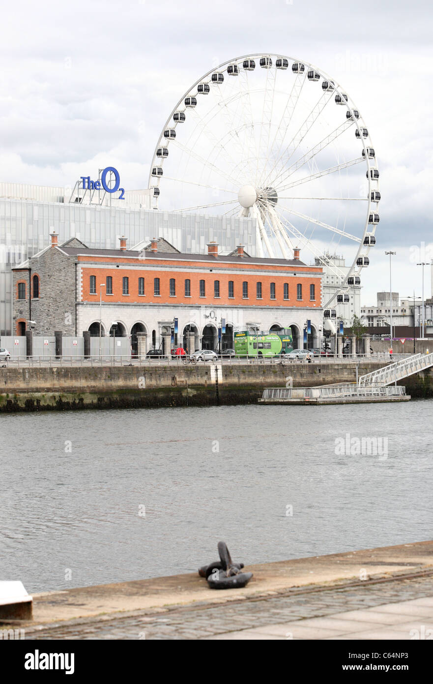 O2-Arena und Augenhöhe Dublins Irlands Stockfoto