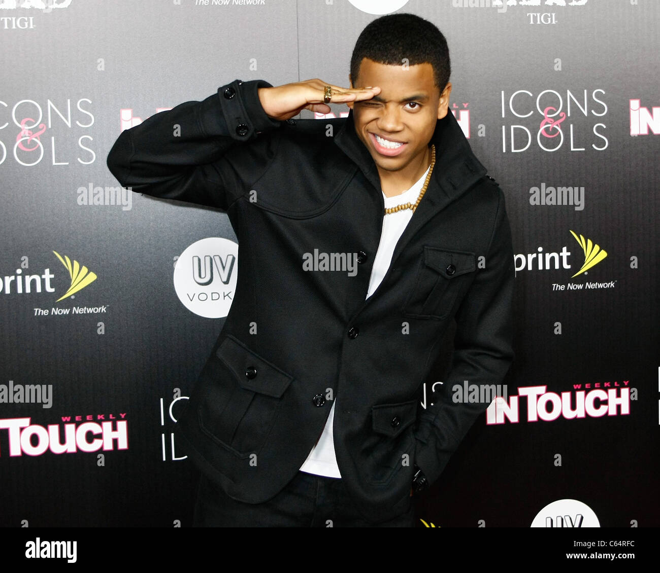 Tristan Wilds im Ankunftsbereich für IN TOUCH WEEKLY Symbole & Idole Jahresfeier, Bar Marmont, Los Angeles, CA 12. September 2010. Foto von: Craig Bennett/Everett Collection Stockfoto