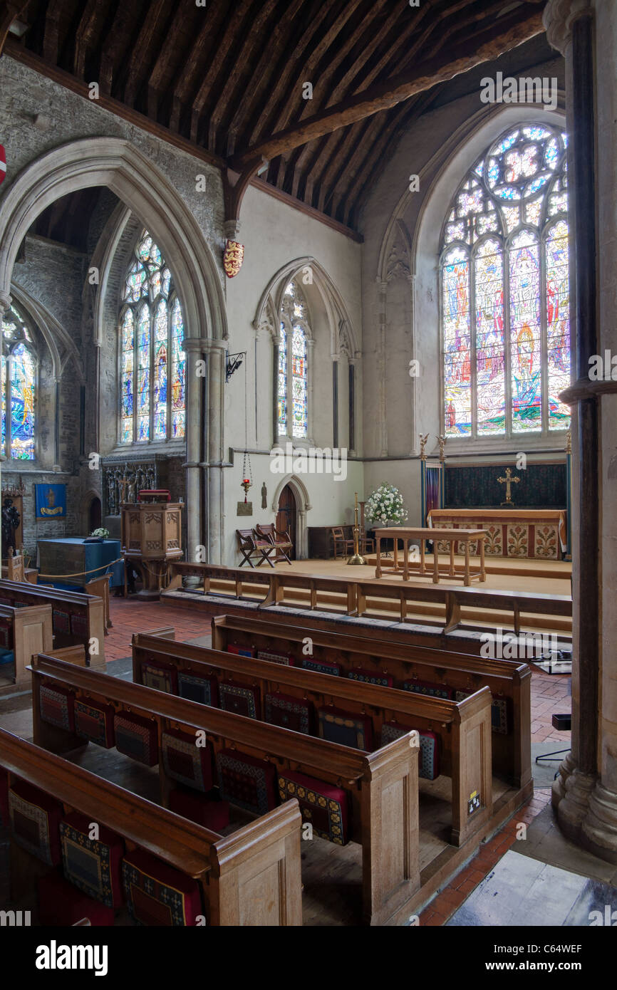 St. Thomas Kirche innen. Winchelsea, East Sussex, England, UK Stockfoto