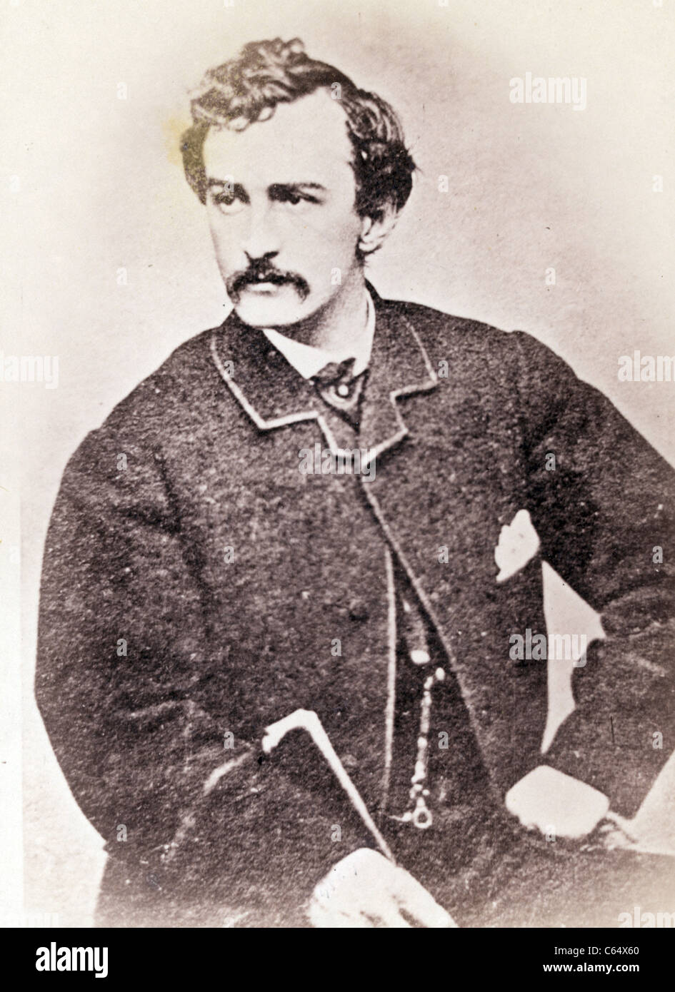 John Wilkes Booth, der Präsident Abraham Lincoln ermordet. Stockfoto