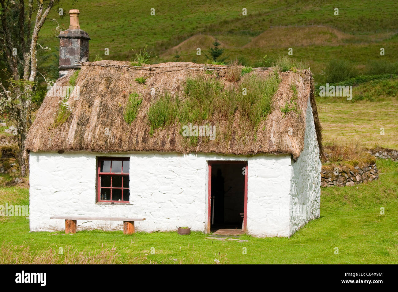 Ein Ferienhaus in den schottischen highlands Stockfoto