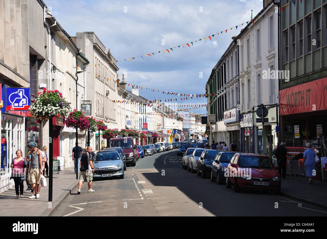 Queen Street, Newton Abbot, Devon, England, Vereinigtes Königreich Stockfoto