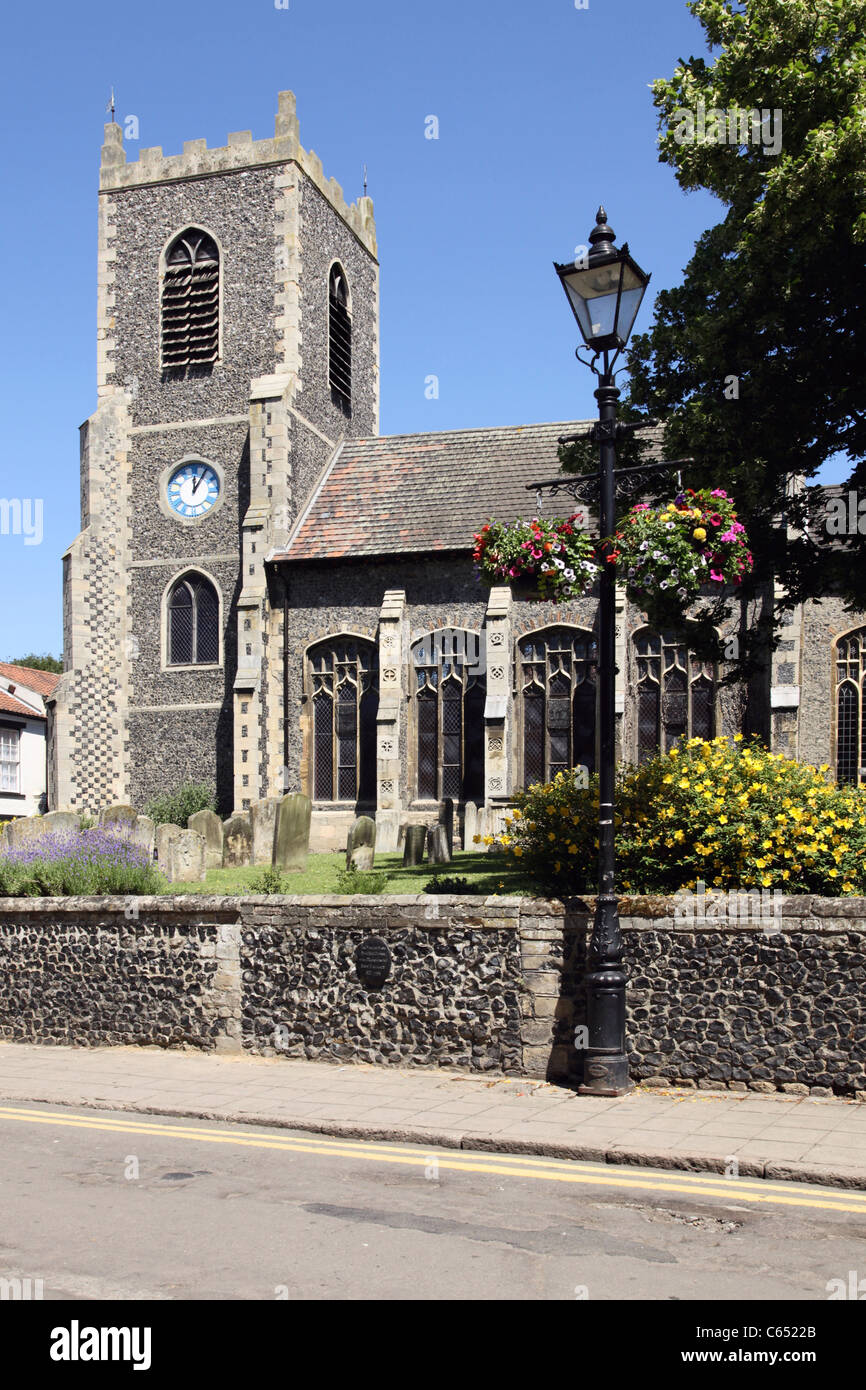 St Peter Kirche Bridge Street Thetford Norfolk Stockfoto